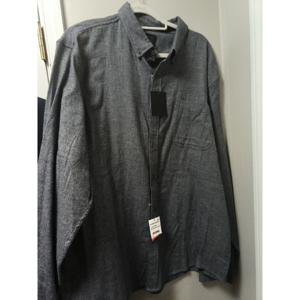 14th And Union Button Up Shirt | Size 2XL  Navy Gray Cotton Blend NWT - Picture 2 of 7
